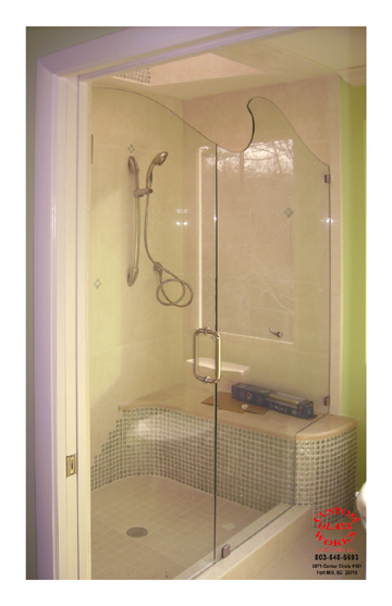 Frameless Wave Top Shower 2